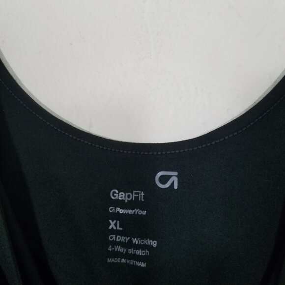 GAP PowerYou Bodysuit with Unlined Built-in Bra Black Size XL - Picture 4 of 6